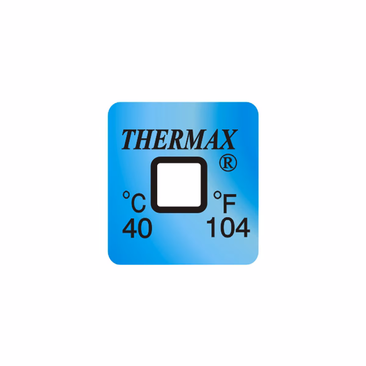 THERMAX SINGLE LEVEL IRREVERSIBLE LABELS 40ºC