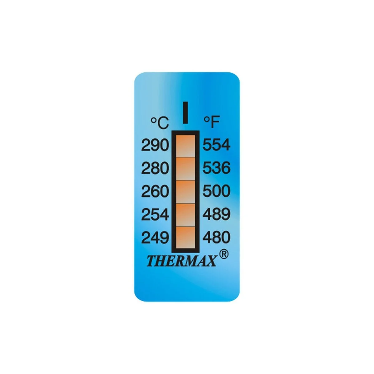 THERMAX 5 LEVEL IRREVERSIBLE STRIP RANGE I: 480-554F